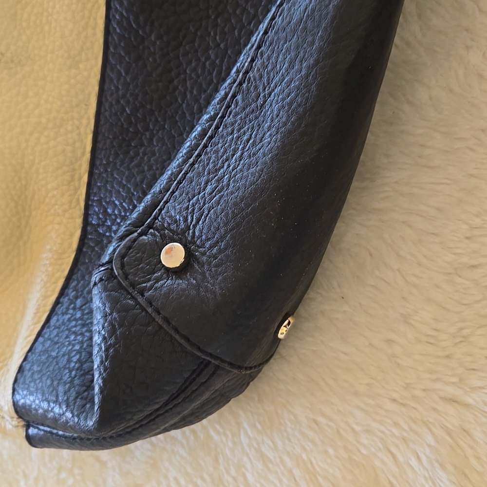 Two-Tone Black and Cream Tote Bag Kate Spade Purse - Picture 3 of 14